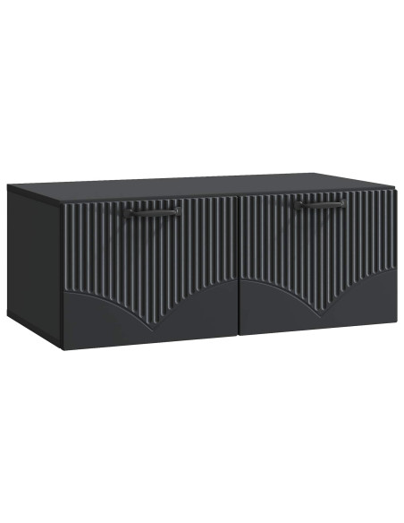 Mobile Porta TV da Muro Nero 78,5 x 41 x 30 cm