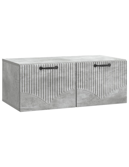 Mobile Porta TV da Muro Grigio Cemento 78,5 x 41 x 30 cm