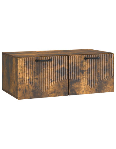 Mobile Porta TV da Muro Rovere Fumo 78,5 x 41 x 30 cm