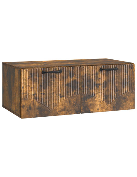 Mobile Porta TV da Muro Rovere Fumo 78,5 x 41 x 30 cm