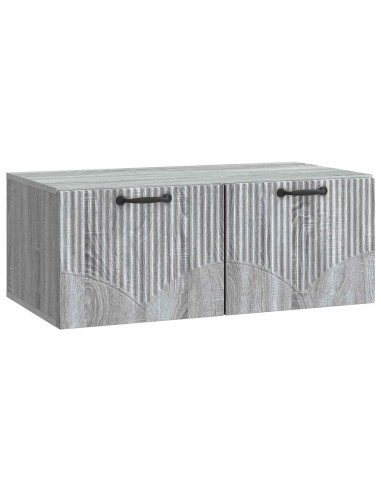 Mobile Porta TV da Muro Grigio Sonoma 78,5 x 41 x 30 cm