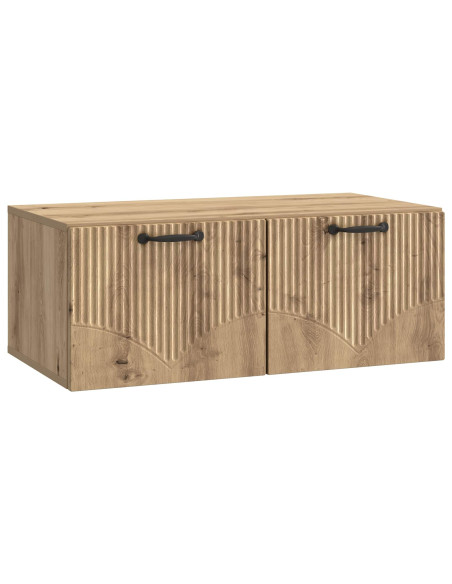 Mobile Porta TV da Muro Rovere Artigianale 78,5 x 41 x 30 cm