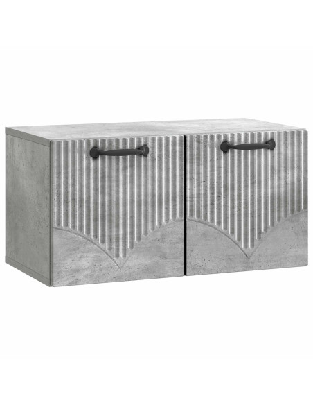 Mobile Porta TV da Muro Grigio Cemento 59,5 x 31 x 30 cm