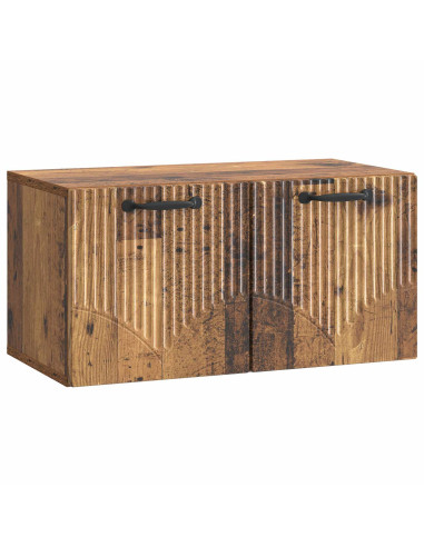 Mobile Porta TV da Muro Legno antico 59,5 x 31 x 30 cm