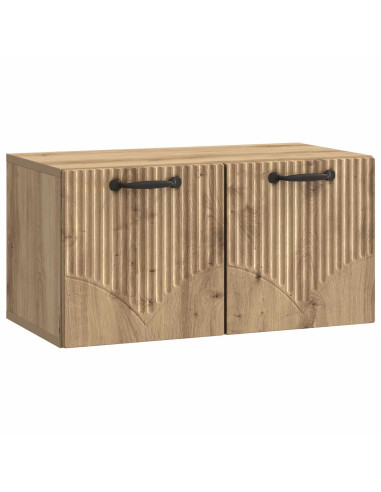 Mobile Porta TV da Muro Rovere Artigianale 59,5 x 31 x 30 cm