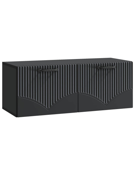 Mobile Porta TV da Muro Nero 78,5 x 31 x 30 cm