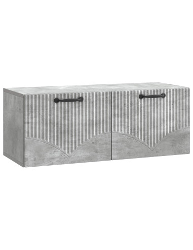 Mobile Porta TV da Muro Grigio Cemento 78,5 x 31 x 30 cm