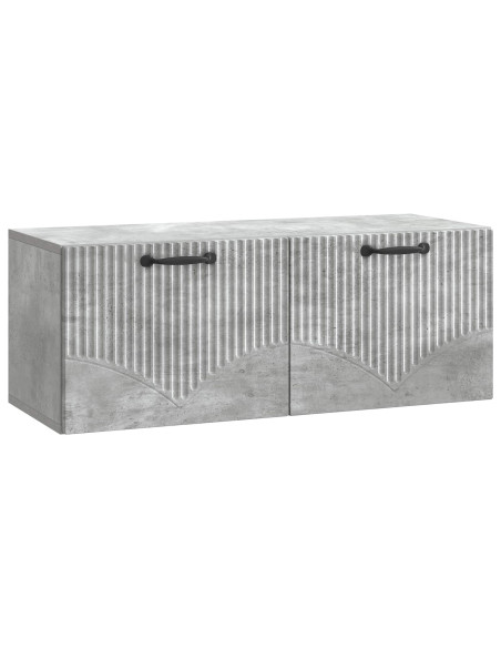 Mobile Porta TV da Muro Grigio Cemento 78,5 x 31 x 30 cm