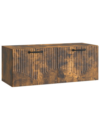 Mobile Porta TV da Muro Rovere Fumo 78,5 x 31 x 30 cm