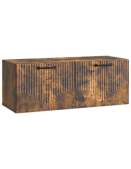 Mobile Porta TV da Muro Rovere Fumo 78,5 x 31 x 30 cm