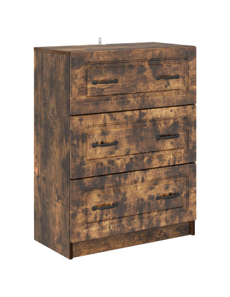 Mobile con Cassetti Rovere Fumo 66 x 34,5 x 87 cm