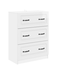 Mobile con Cassetti Bianco Lucido 66 x 34,5 x 87 cm