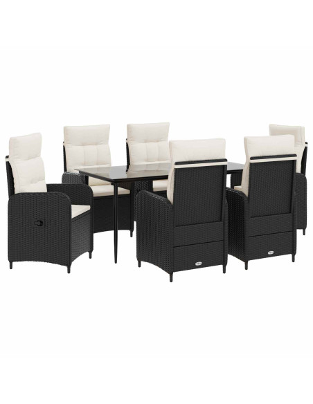 Set Tavolo da Salotto con cuscino con cuscino 7 pcs