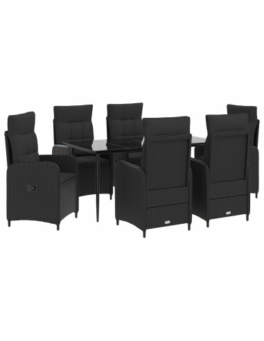 Set Tavolo da Salotto con cuscino con cuscino 7 pcs