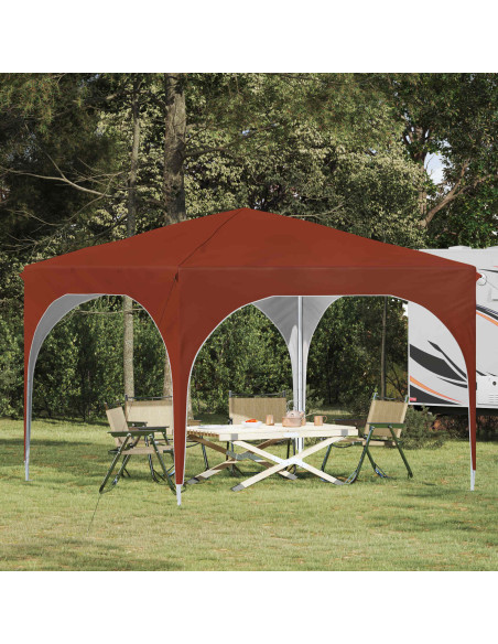 Tenda per feste a pop-up 290 x 290 x 245 cm Terracotta