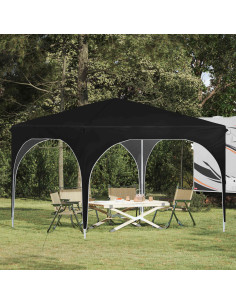 Tenda per feste a pop-up 290 x 290 x 245 cm Nero