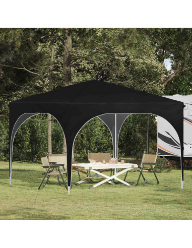 Tenda per feste a pop-up 290 x 290 x 245 cm Nero