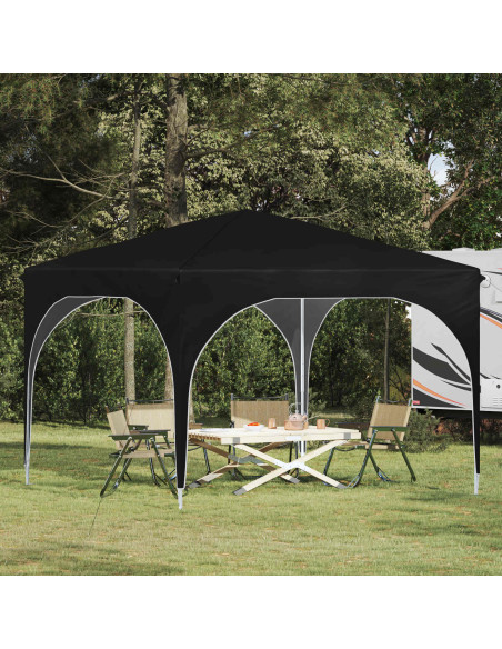 Tenda per feste a pop-up 290 x 290 x 245 cm Nero