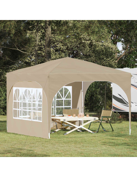 Tenda per feste a pop-up 290 x 290 x 245 cm Crema