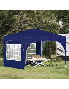 Tenda per feste a pop-up 290 x 290 x 245 cm Blu