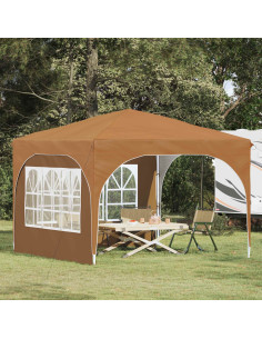 Tenda per feste a pop-up 290 x 290 x 245 cm Beige