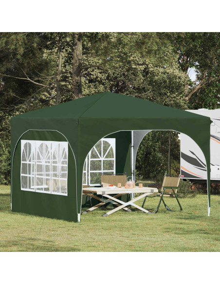Tenda per feste a pop-up 290 x 290 x 245 cm Verde