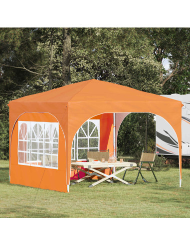 Tenda per feste a pop-up 290 x 290 x 245 cm Arancione