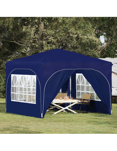 Tenda per feste a pop-up 290 x 290 x 245 cm Blu