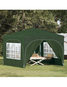 Tenda per feste a pop-up 290 x 290 x 245 cm Verde