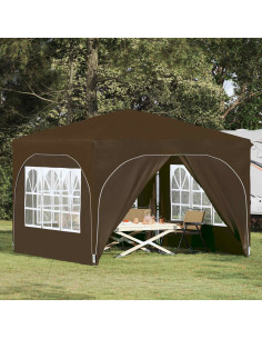 Tenda per feste a pop-up 290 x 290 x 245 cm Tortora