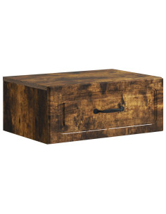 Mobiletto da notte a muro Rovere Fumo 49 x 34,5 x 20 cm