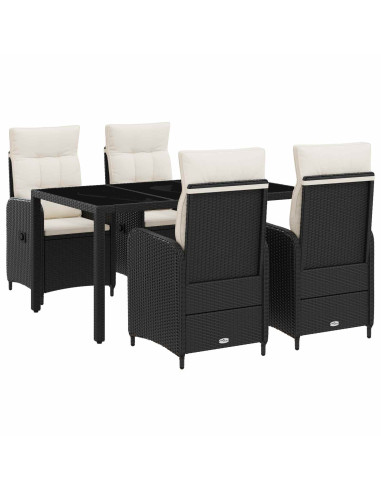 Set da pranzo per esterni con cuscino 5 pcs