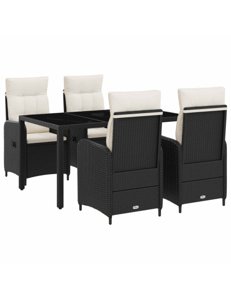 Set da pranzo per esterni con cuscino 5 pcs