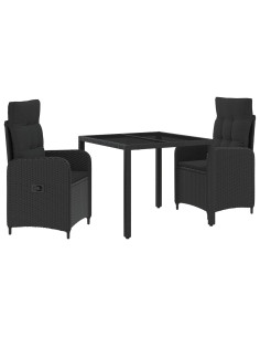 Set da pranzo per esterni con cuscino 3 pcs