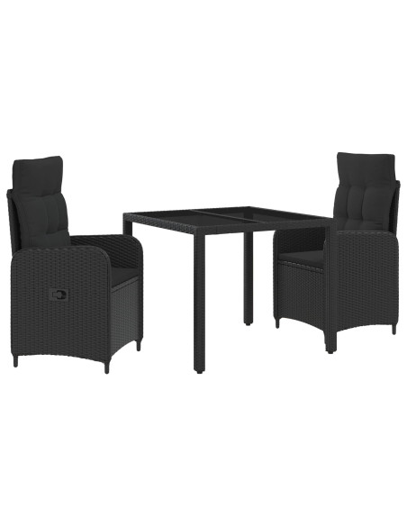 Set da pranzo per esterni con cuscino 3 pcs