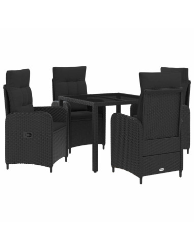 Set da pranzo per esterni con cuscino 5 pcs