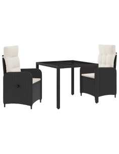 Set da pranzo per esterni con cuscino 3 pcs