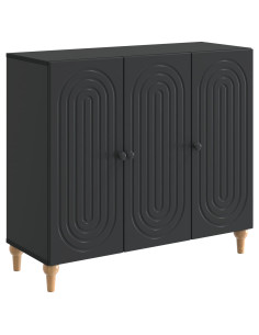 Credenza Nero 89 x 34,5 x 80 cm Legno ingegnerizzato