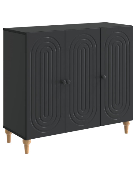 Credenza Nero 89 x 34,5 x 80 cm Legno ingegnerizzato
