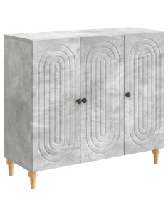 Credenza Grigio Cemento 89 x 34,5 x 80 cm Legno ingegnerizzato