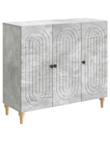 Credenza Grigio Cemento 89 x 34,5 x 80 cm Legno ingegnerizzato