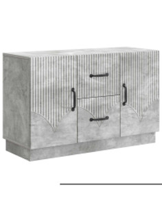 Credenza Grigio Cemento 89 x 34,5 x 57 cm Legno ingegnerizzato