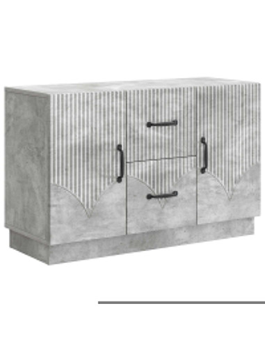 Credenza Grigio Cemento 89 x 34,5 x 57 cm Legno ingegnerizzato
