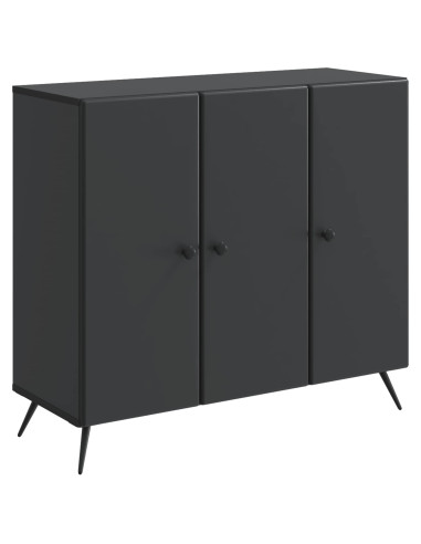 Credenza Nero 89 x 34,5 x 80 cm Legno ingegnerizzato