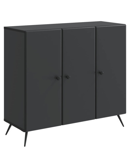 Credenza Nero 89 x 34,5 x 80 cm Legno ingegnerizzato