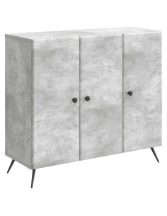 Credenza Grigio Cemento 89 x 34,5 x 80 cm Legno ingegnerizzato