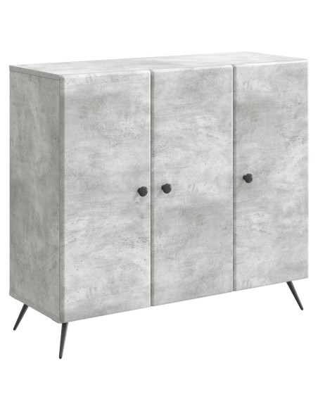 Credenza Grigio Cemento 89 x 34,5 x 80 cm Legno ingegnerizzato