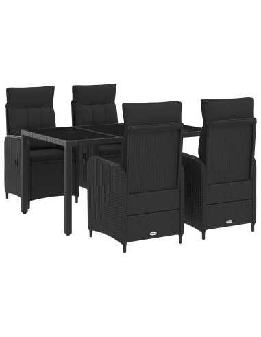 Set da pranzo per esterni con cuscino 5 pcs