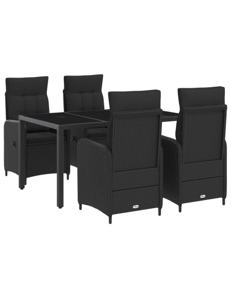 Set da pranzo per esterni con cuscino 5 pcs