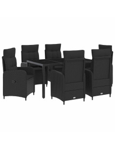 Set da pranzo per esterni con cuscino 7 pcs